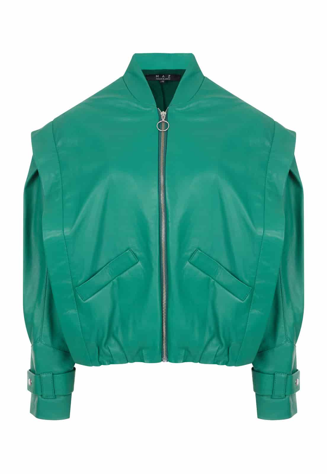 BOMBER LEATHER JACKET - miniatura 8