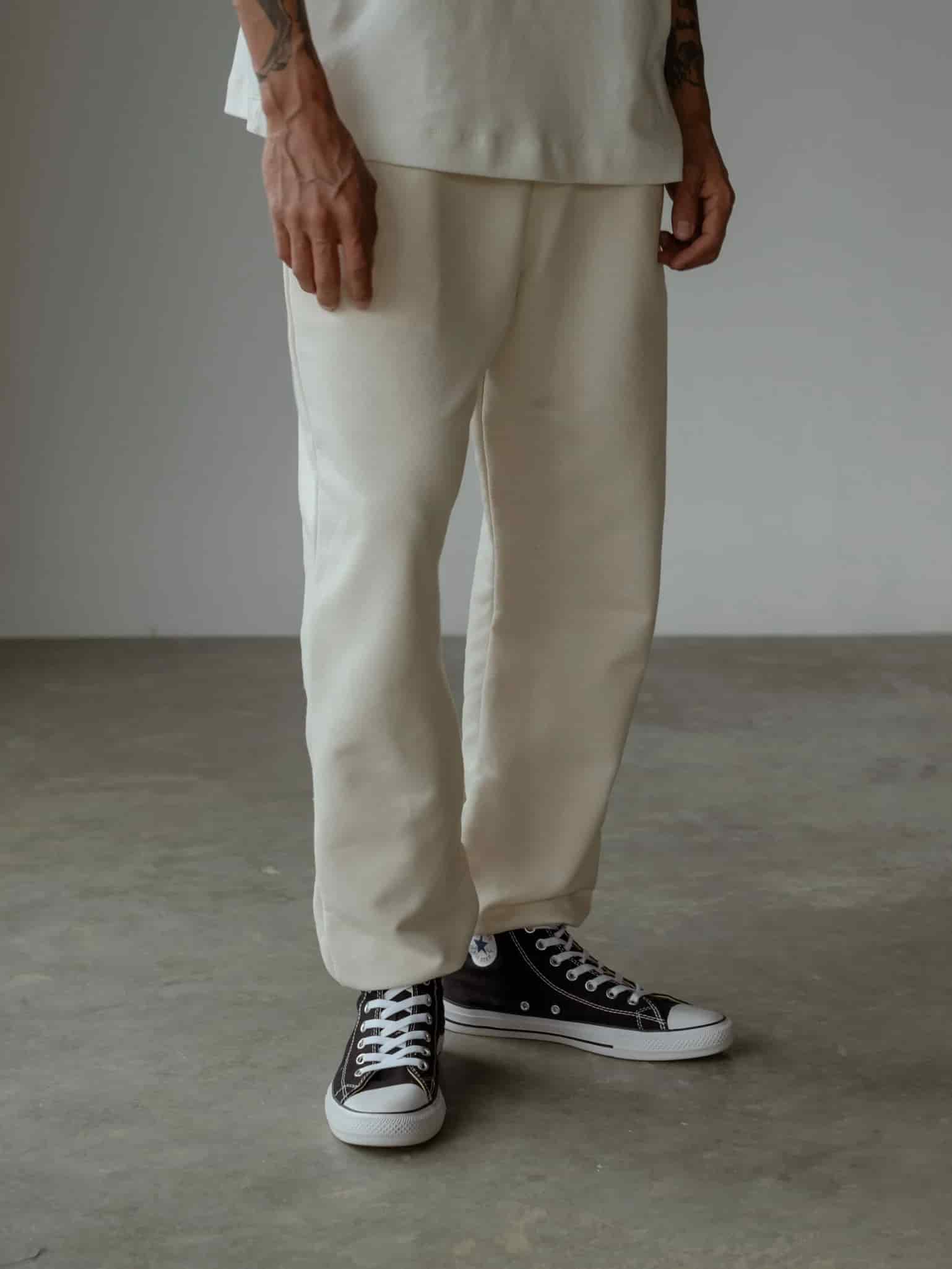 MEN MINIMAL JOGGER - CREAMY - miniatura 10