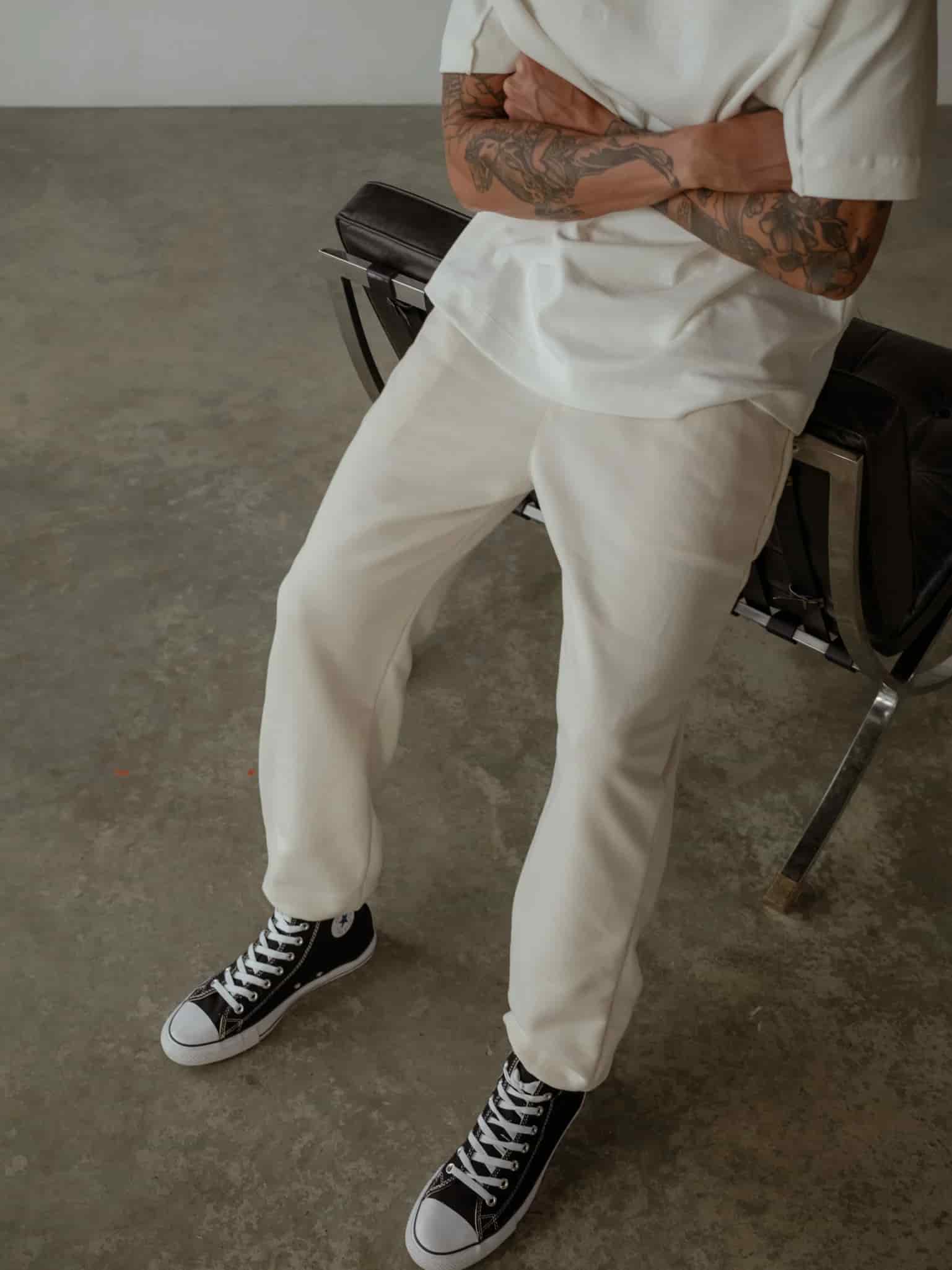 MEN MINIMAL JOGGER - CREAMY - miniatura 7