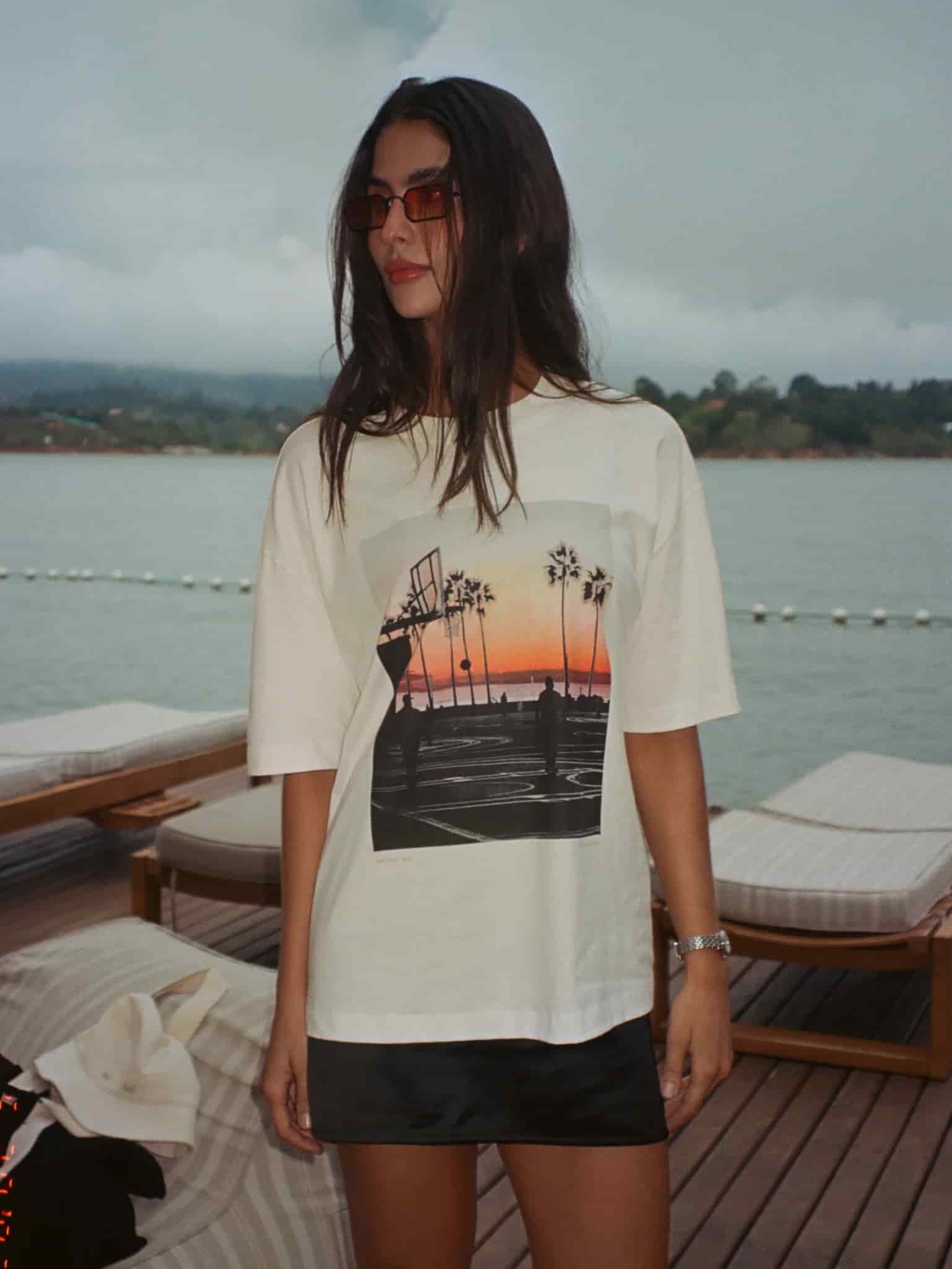L.A. SUNSET PHOTOGRAPHY T-SHIRT - SOFT WHITE - miniatura 16