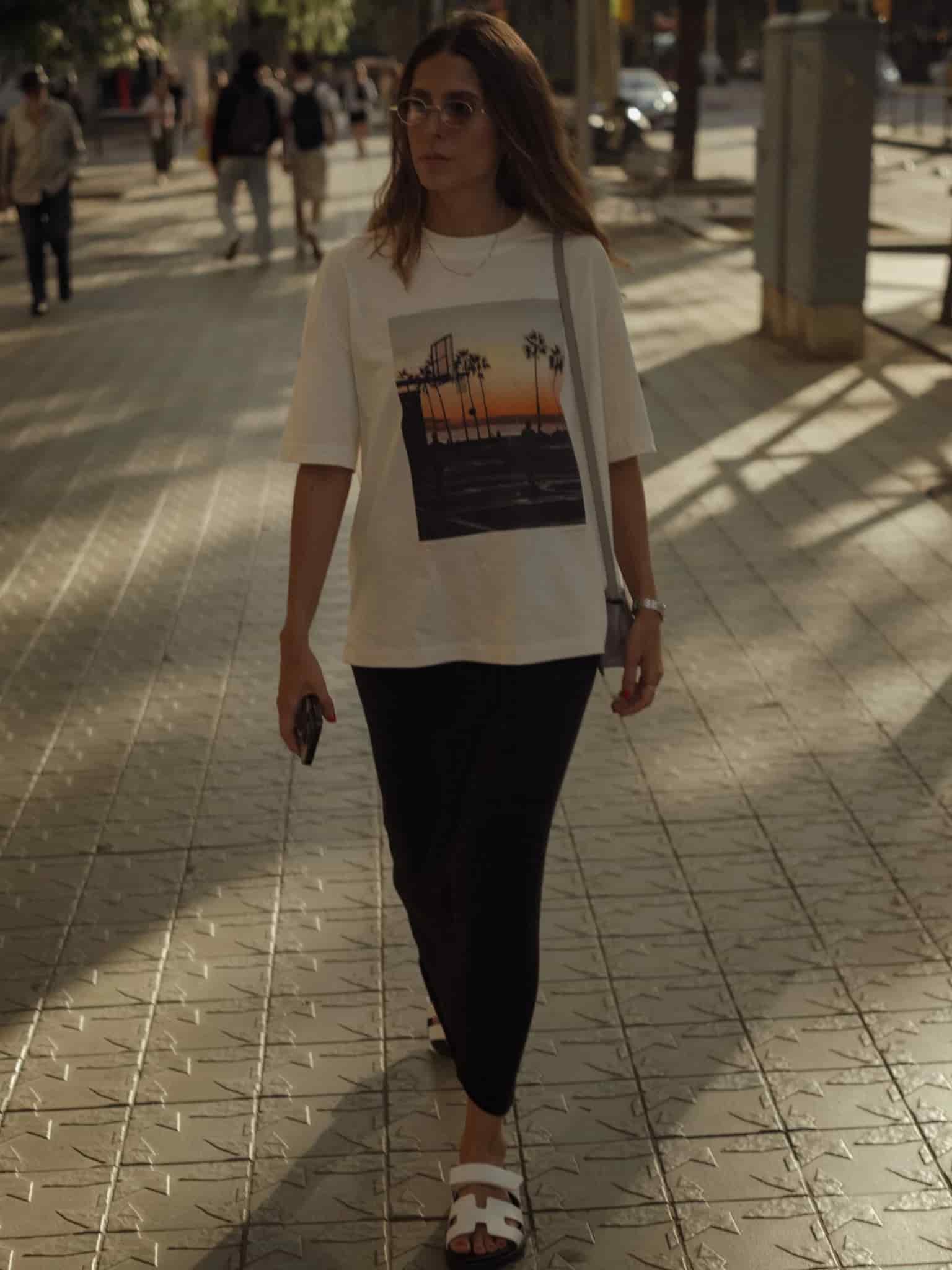 L.A. SUNSET PHOTOGRAPHY T-SHIRT - SOFT WHITE - miniatura 15
