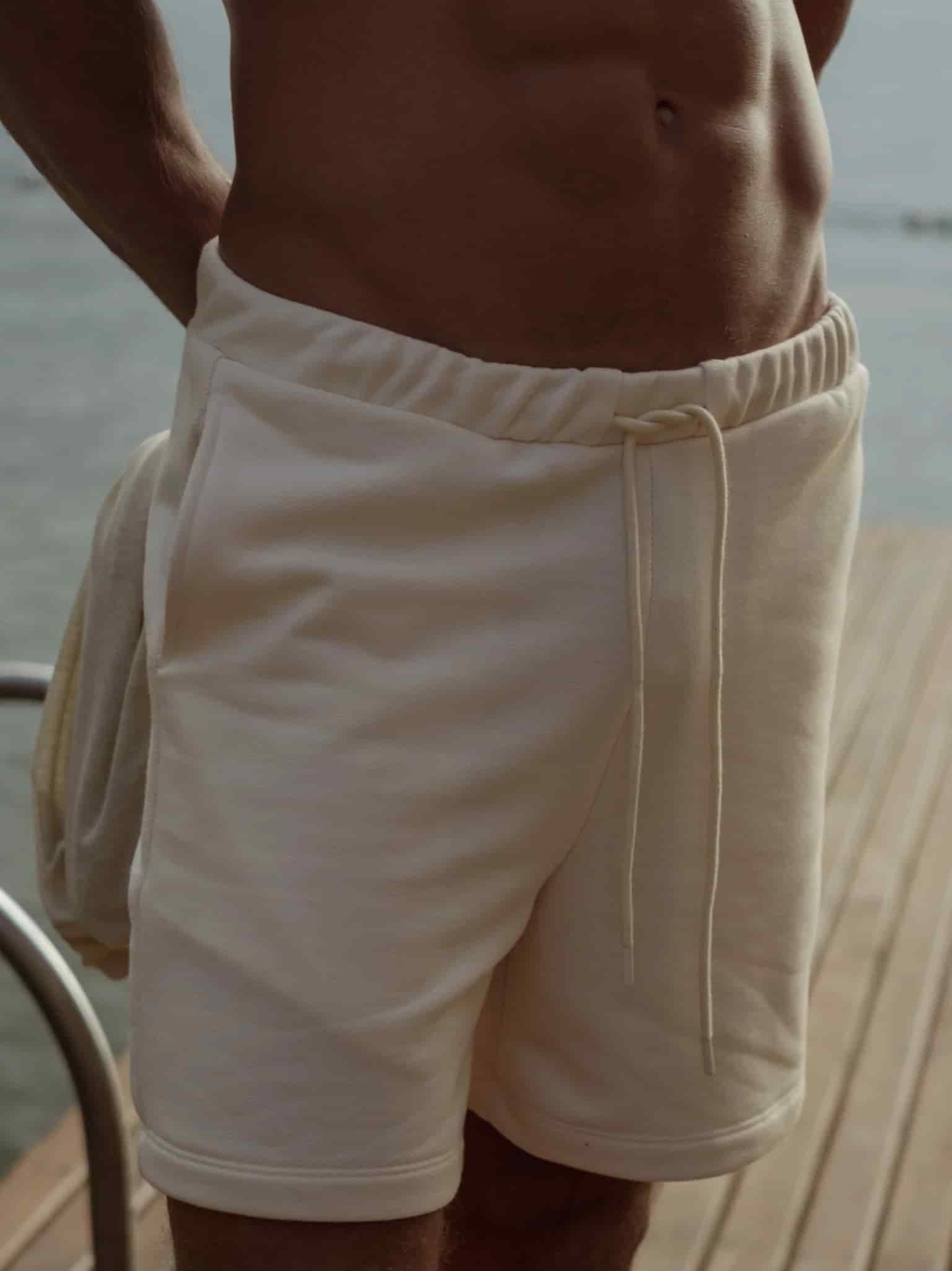 MEN COTTON MINIMAL SHORT - SEA SALT - miniatura 14