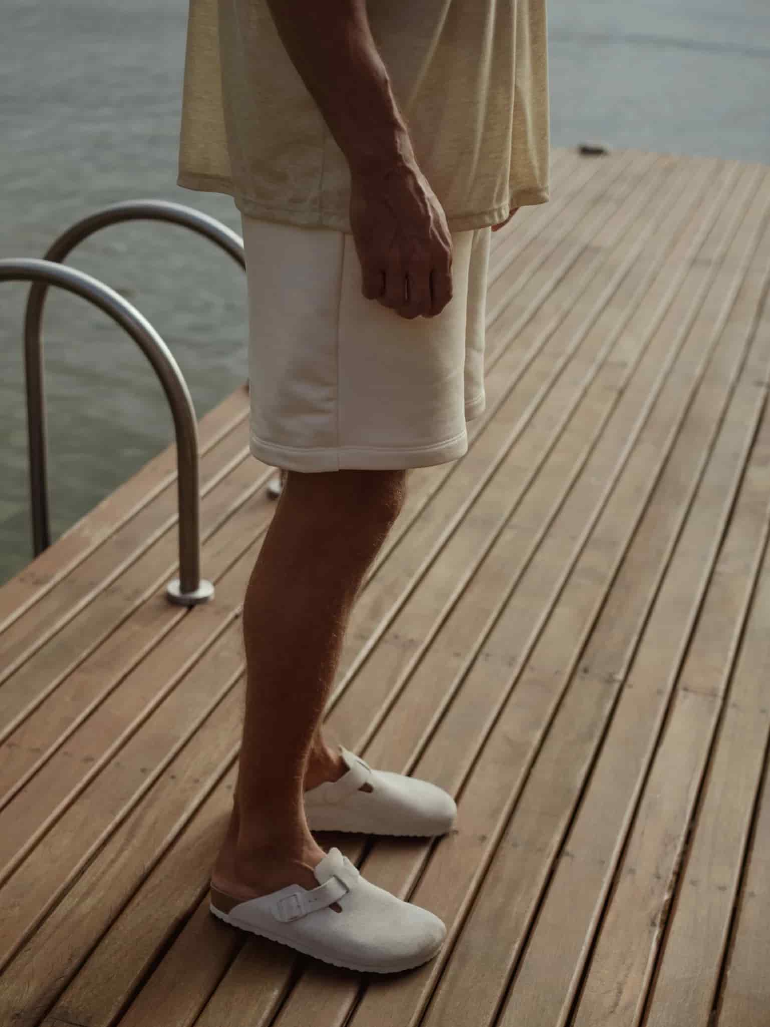 MEN COTTON MINIMAL SHORT - SEA SALT - miniatura 22