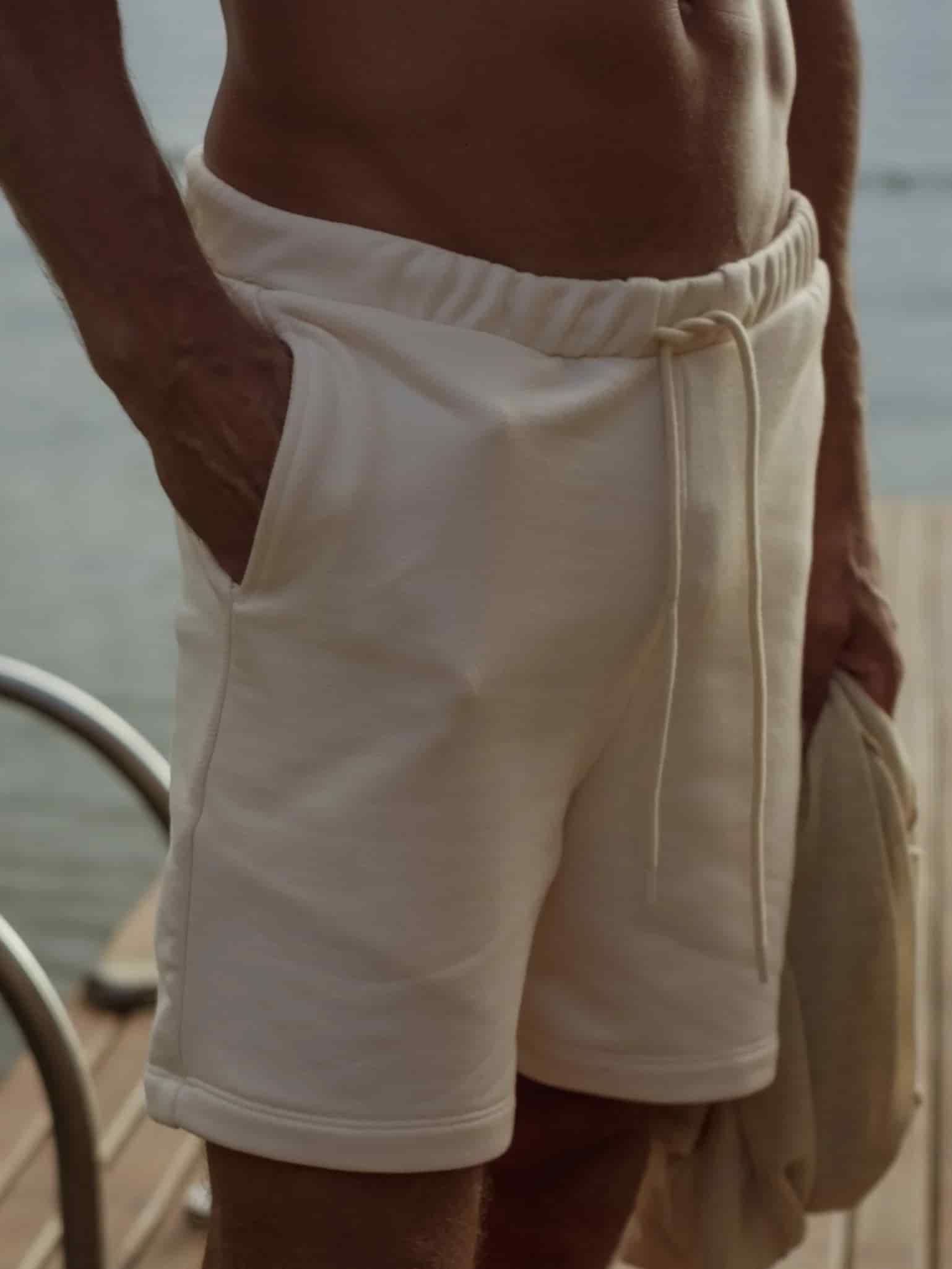 MEN COTTON MINIMAL SHORT - SEA SALT - miniatura 20