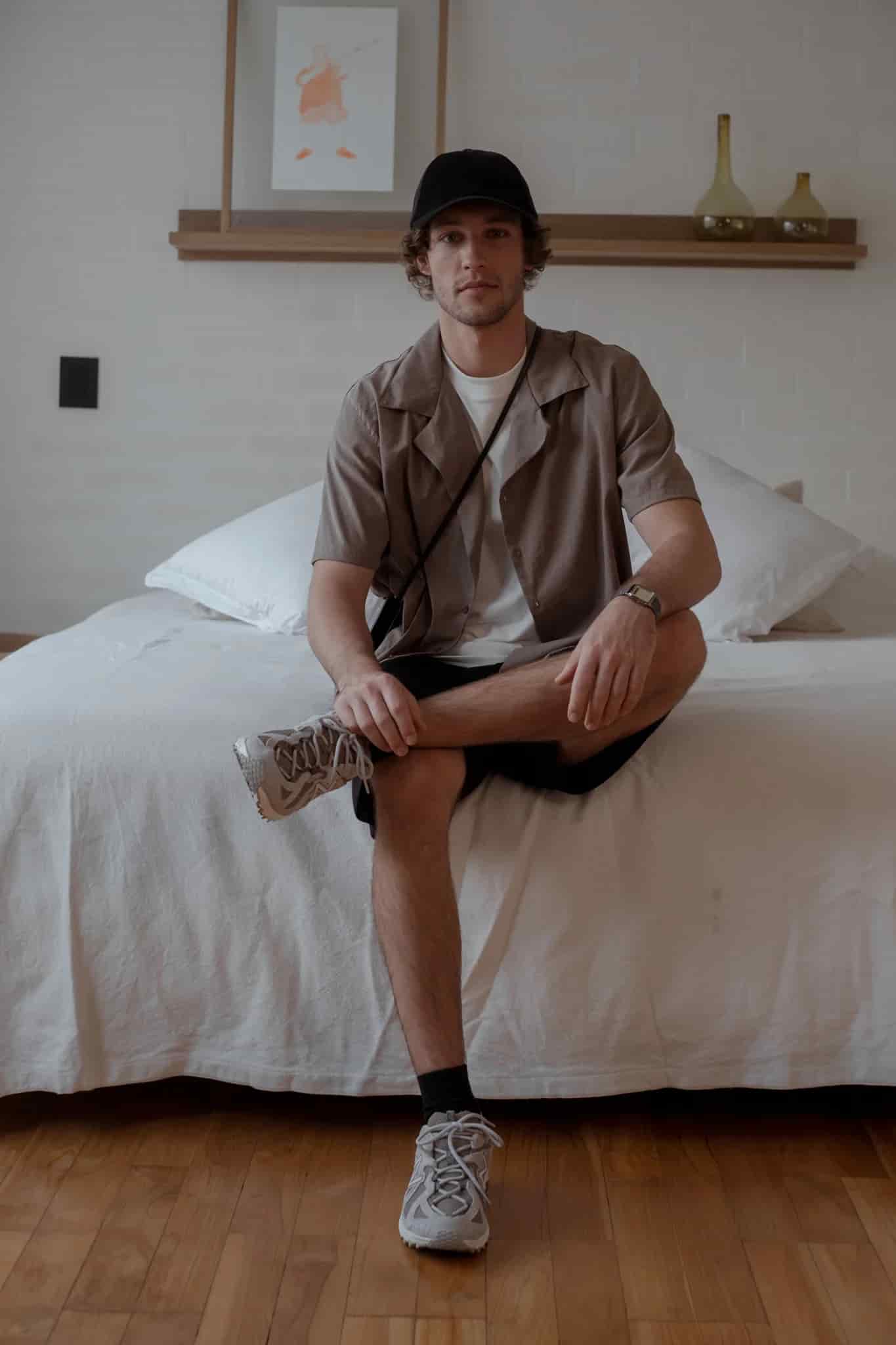 MEN KNIT SHORT - BLACK - miniatura 10