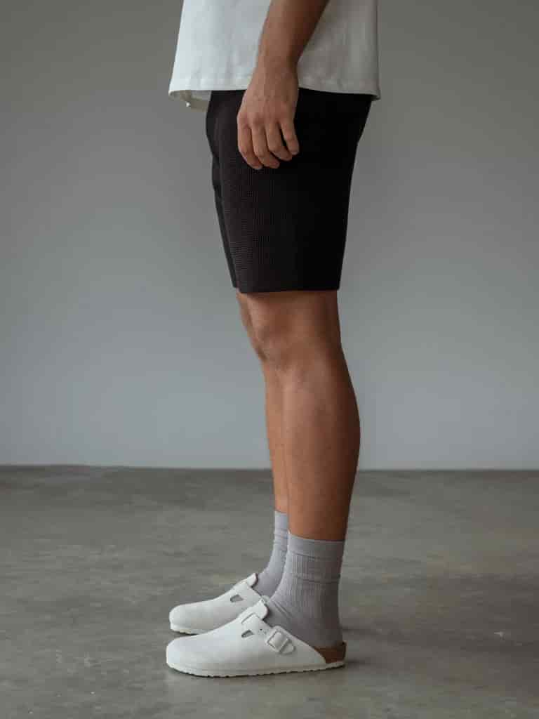 MEN KNIT SHORT - BLACK - miniatura 6