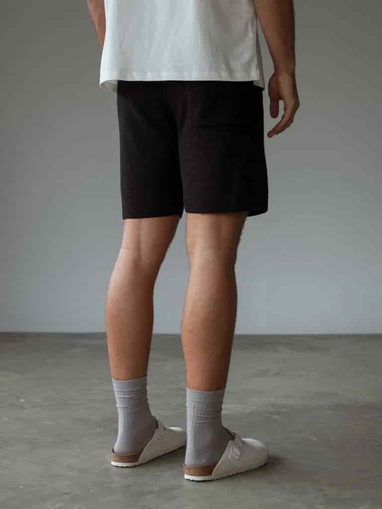MEN KNIT SHORT - BLACK - miniatura 9