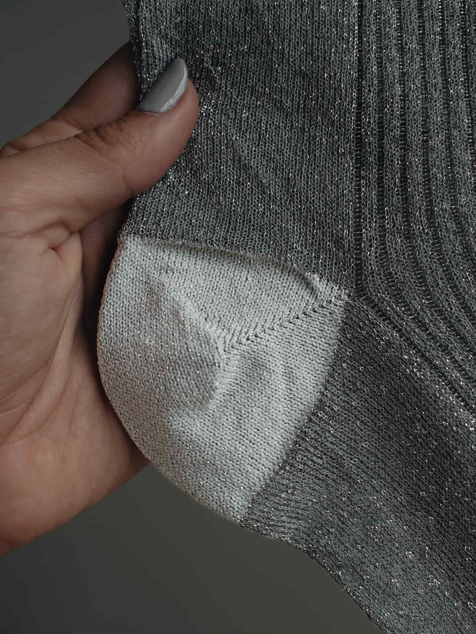 MESH SHINY SOCKS - PLATINUM - miniatura 21