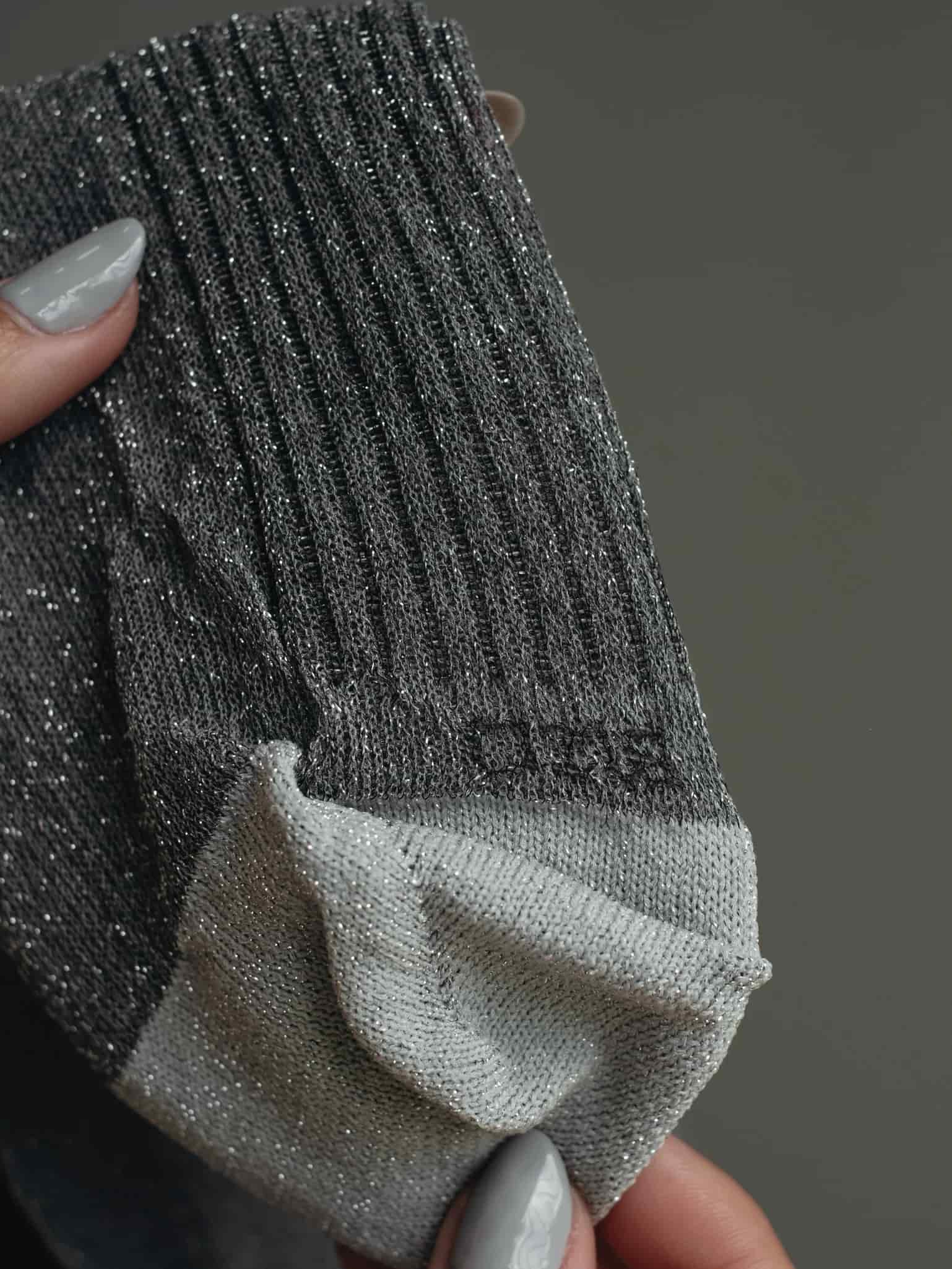 MESH SHINY SOCKS - PLATINUM - miniatura 22