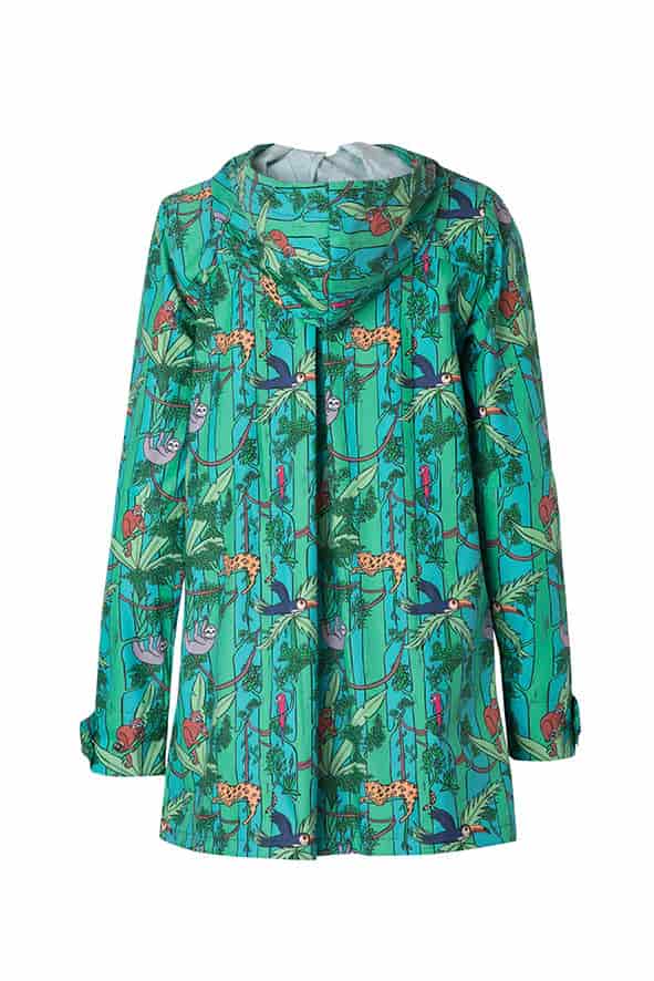 Neotrópico Arbóreo de Color | Raincoat para Mujer - miniatura 9