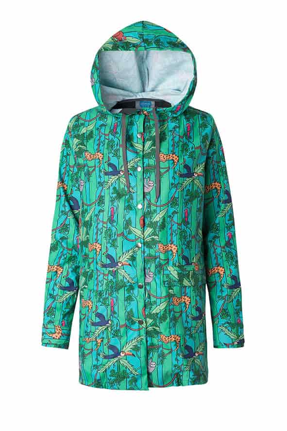 Neotrópico Arbóreo de Color | Raincoat para Mujer - miniatura 7