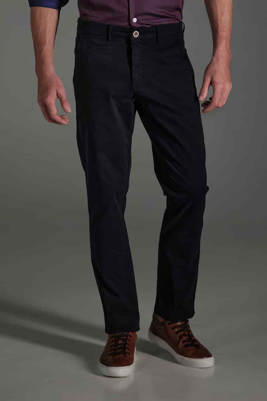 Pantalón Chino Slim Dril Azul Navy - miniatura 2