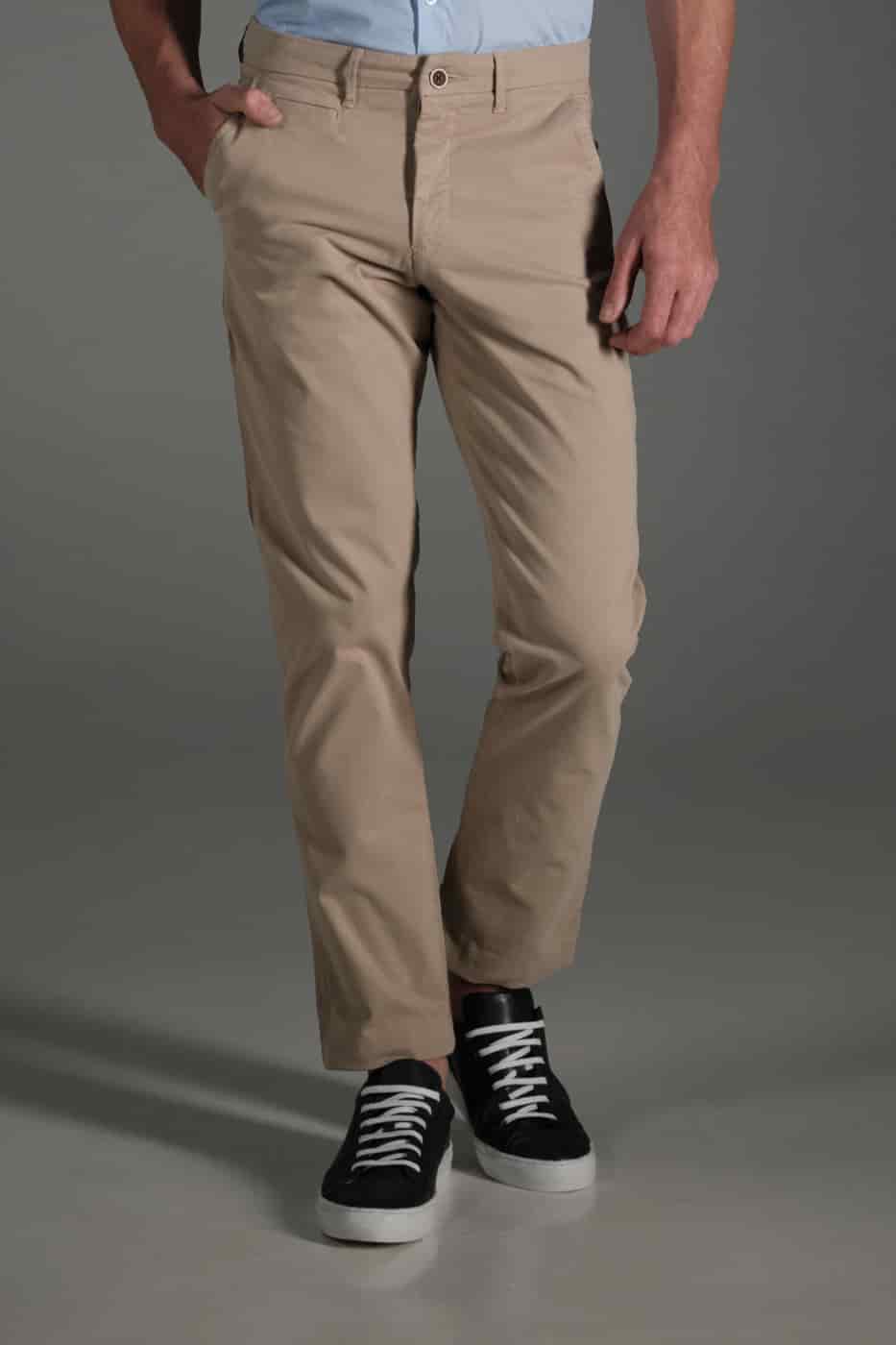 Pantalón Chino Slim Dril Beige - miniatura 3