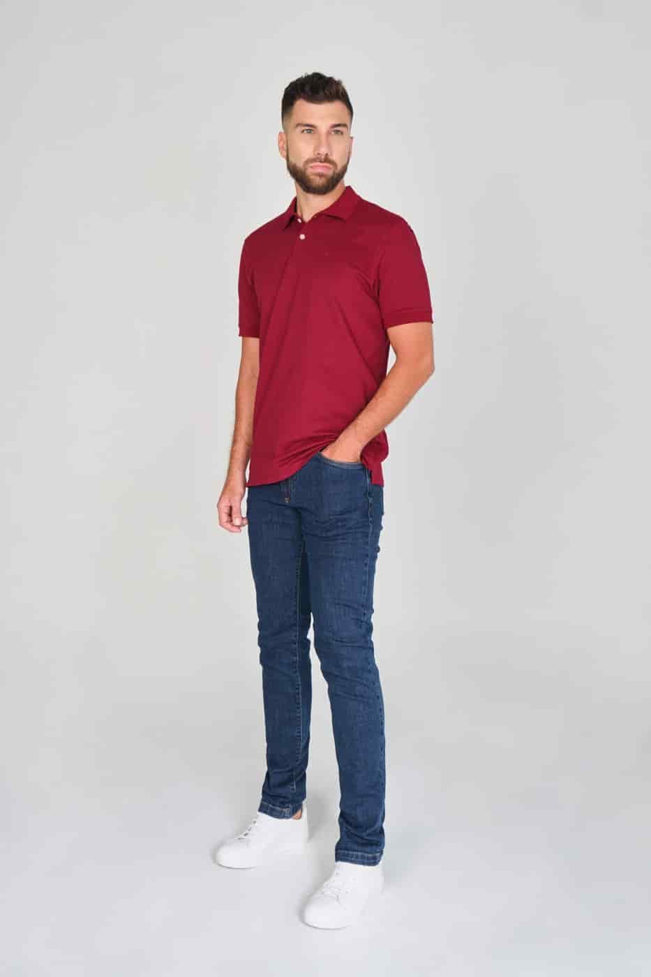 Camiseta Polo 100% Algodón Piqué Vintotinto - miniatura 2