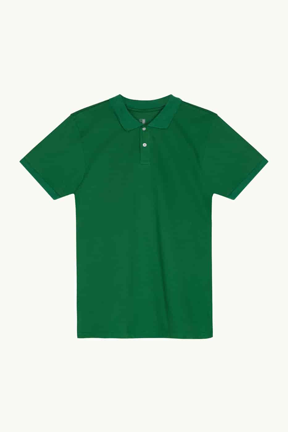 Camiseta Polo 100% Algodón Piqué Verde Oscuro - miniatura 8