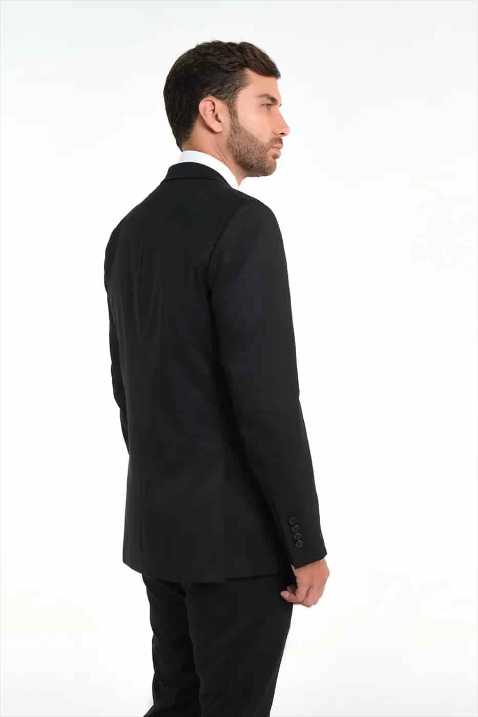 Traje Slim Fit Paño Negro - miniatura 12