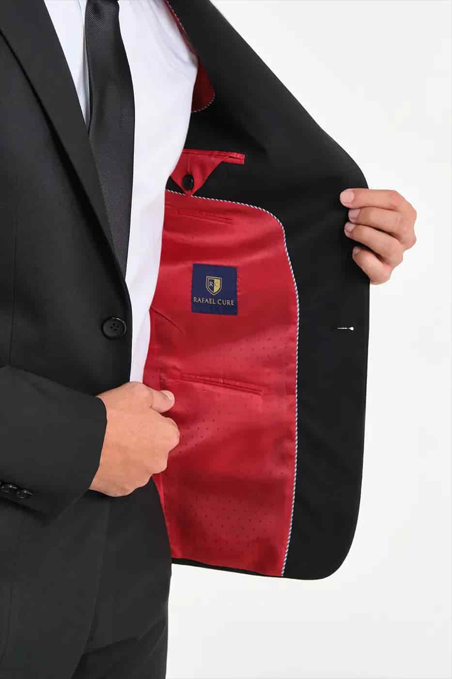 Traje Slim Fit Paño Negro - miniatura 11