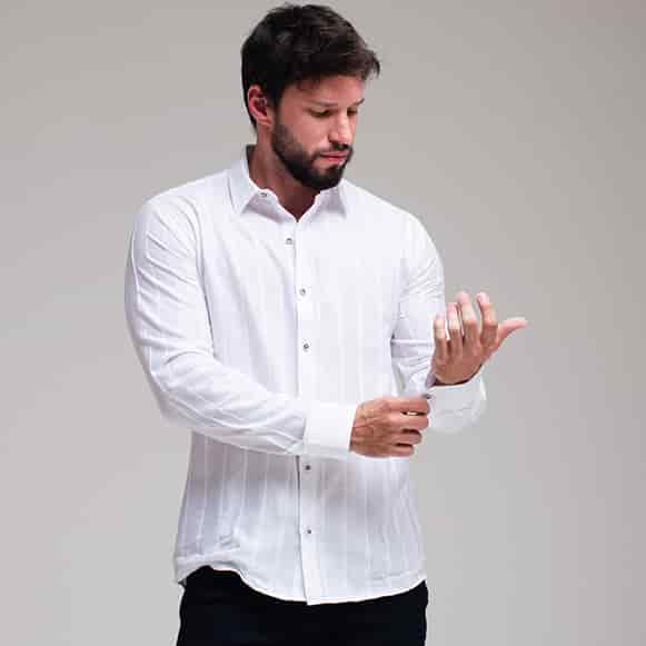 CAMISA ML 100% ALGODON HOMBRE - miniatura 16