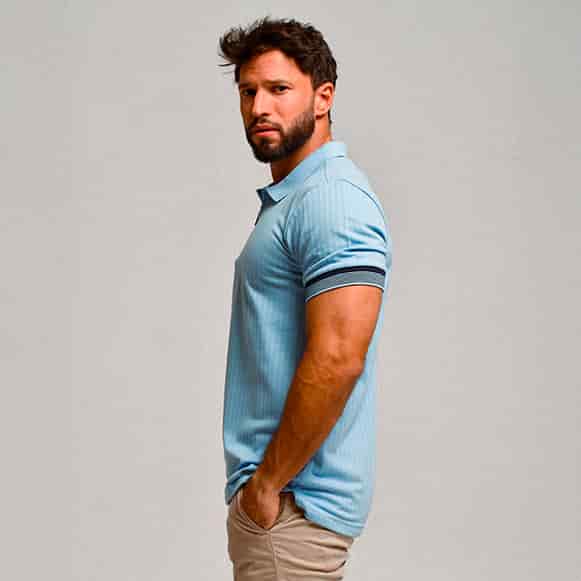 SUETER TIPO POLO MODA HOMBRE - miniatura 17