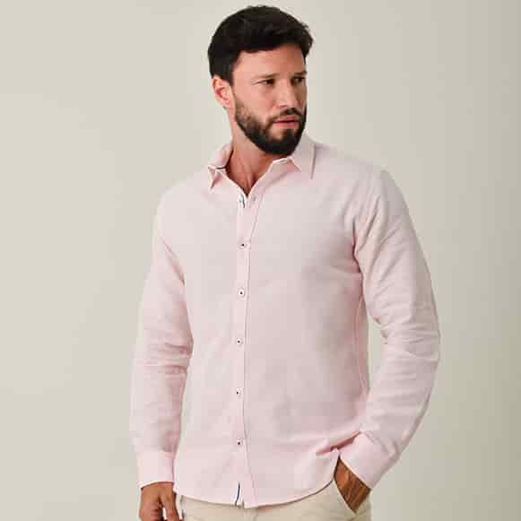 CAMISA ML 100% ALGODON HOMBRE - miniatura 42