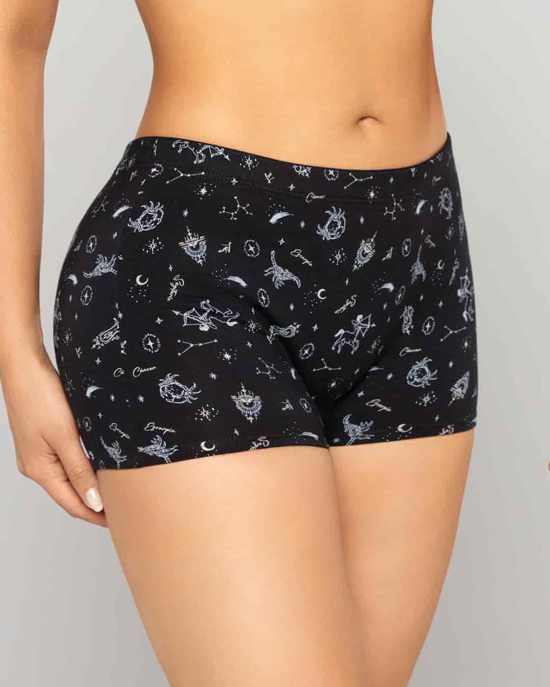 Boxer Largo Tiro Alto en Algodón Estampado para Mujer Ref. 8023 - miniatura 18
