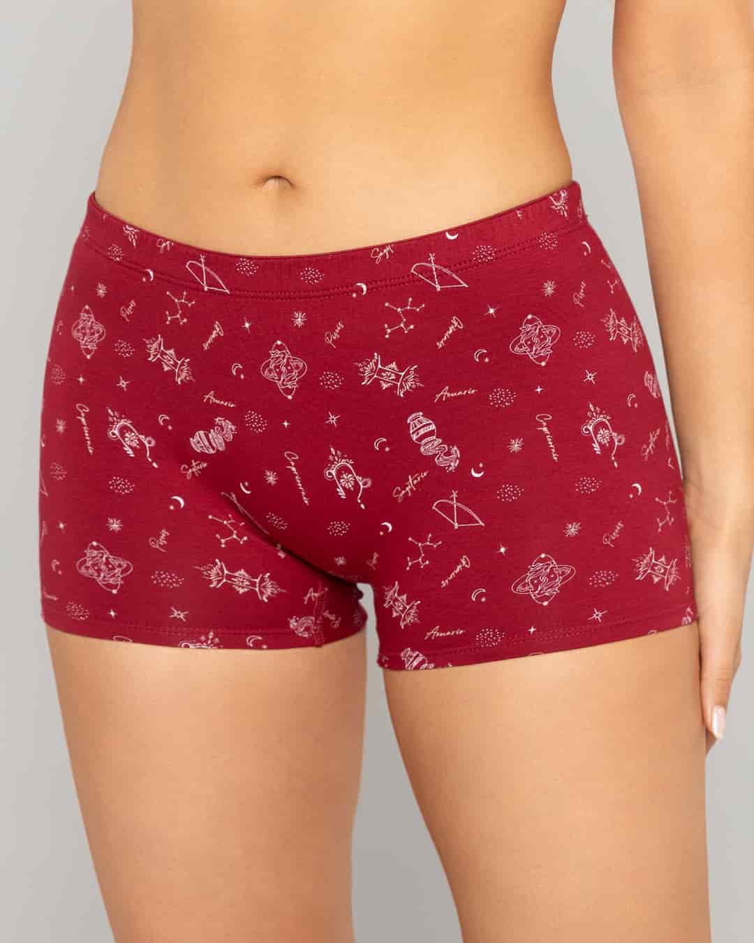 Boxer Largo Tiro Alto en Algodón Estampado para Mujer Ref. 8023 - miniatura 19