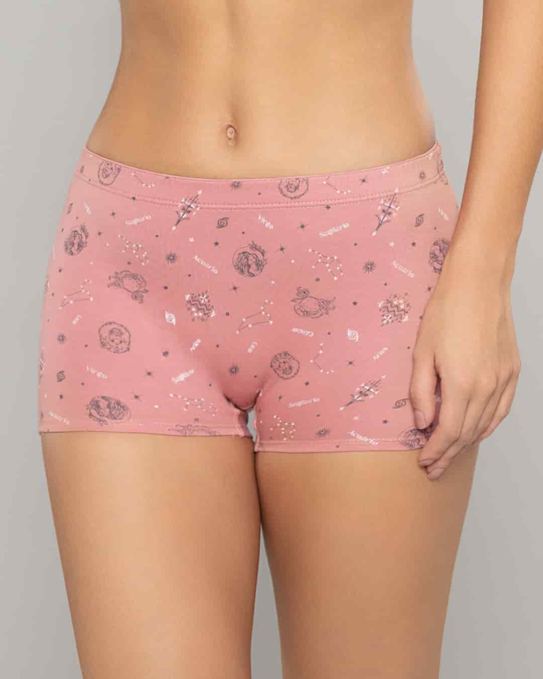 Boxer Largo Tiro Alto en Algodón Estampado para Mujer Ref. 8023 - miniatura 20