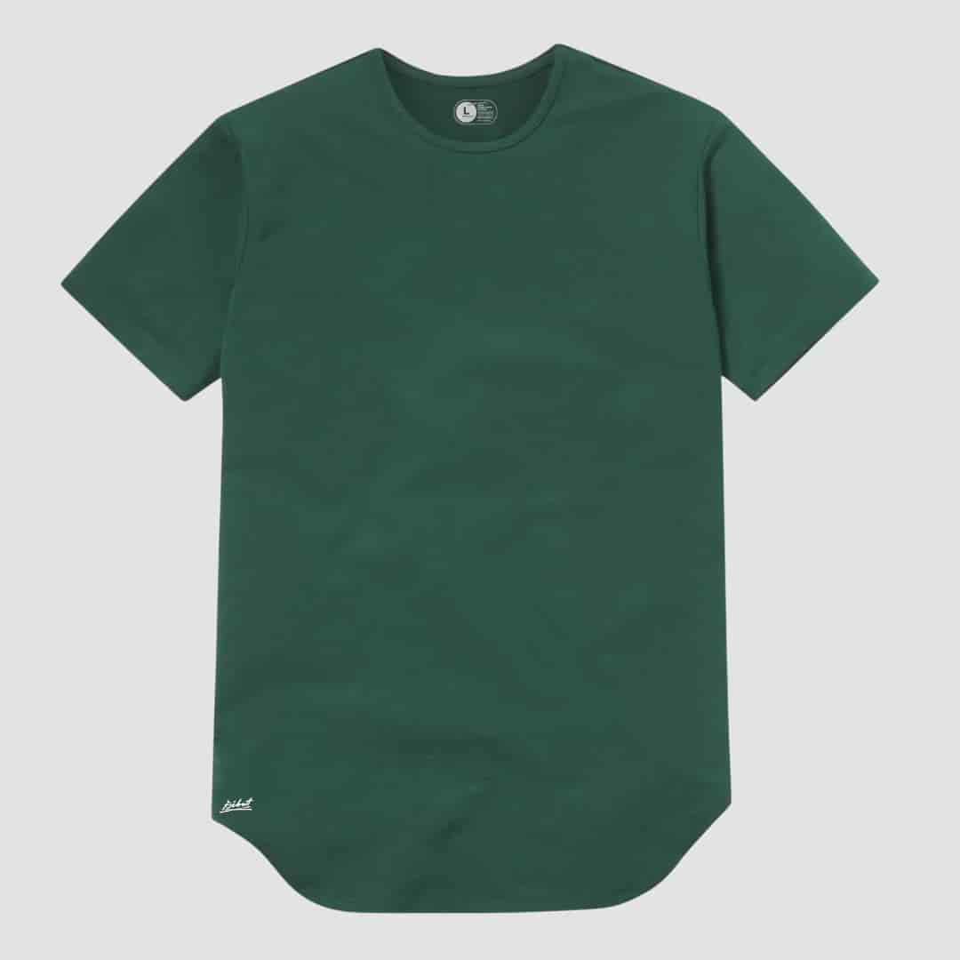 Camiseta Básica Curve Verde Oscuro - miniatura 1
