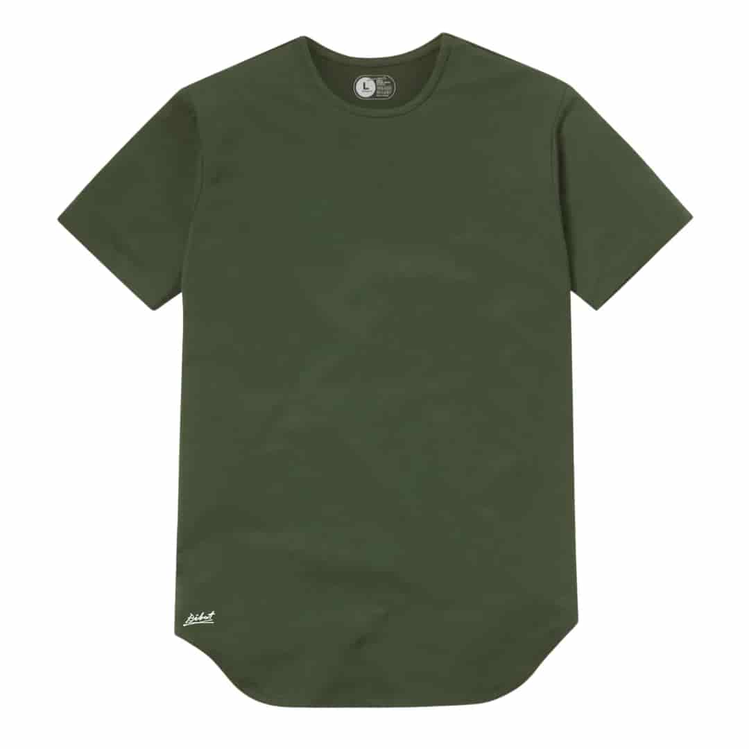 Camiseta Básica Curve Verde Militar - miniatura 1