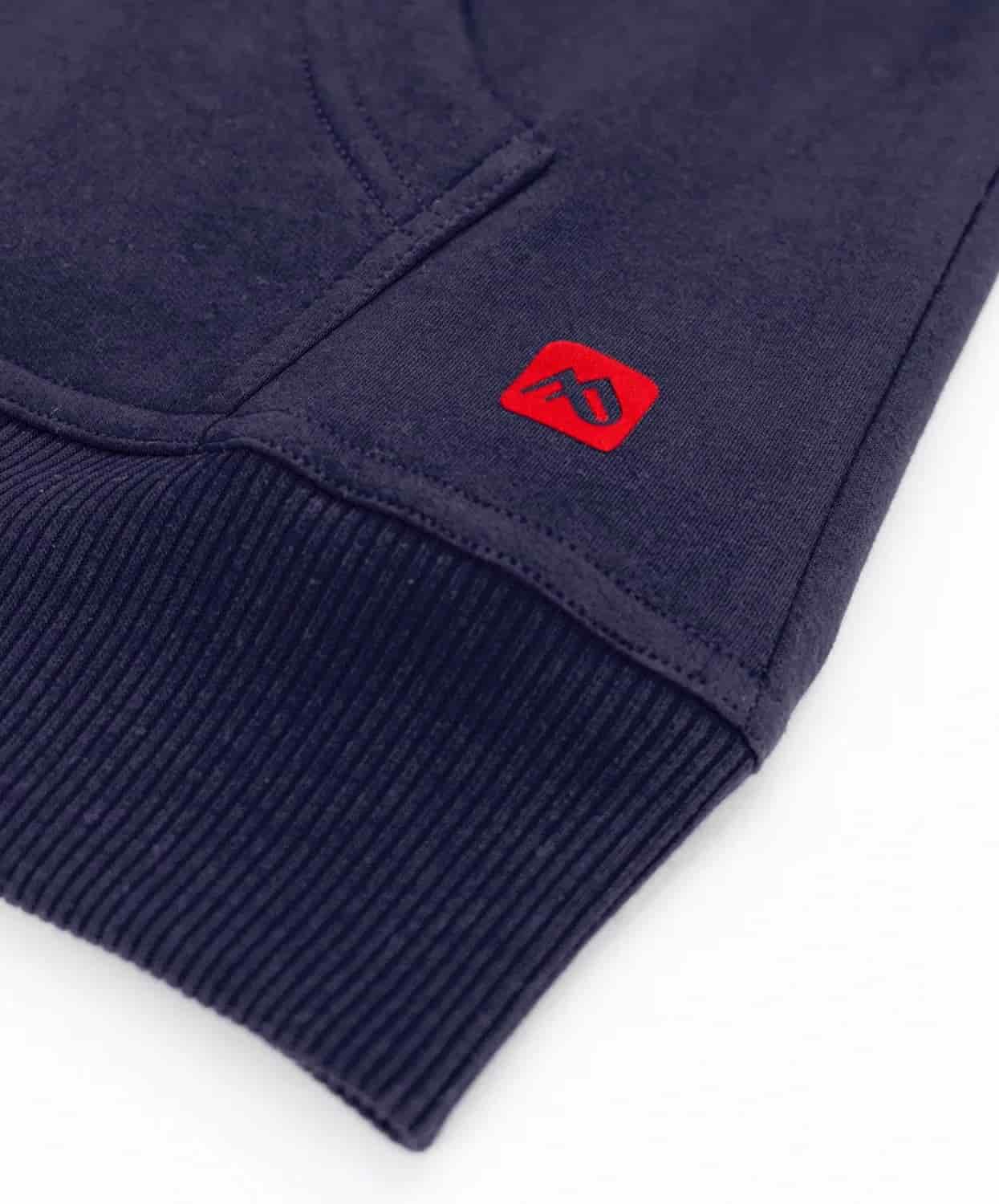 Buzo abierto con Capota Mujer Azul Oxford - miniatura 5