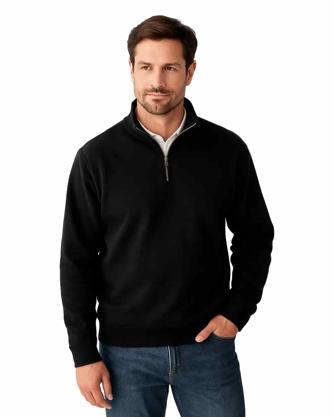 Buzo cuello alto hombre Negro - miniatura 2
