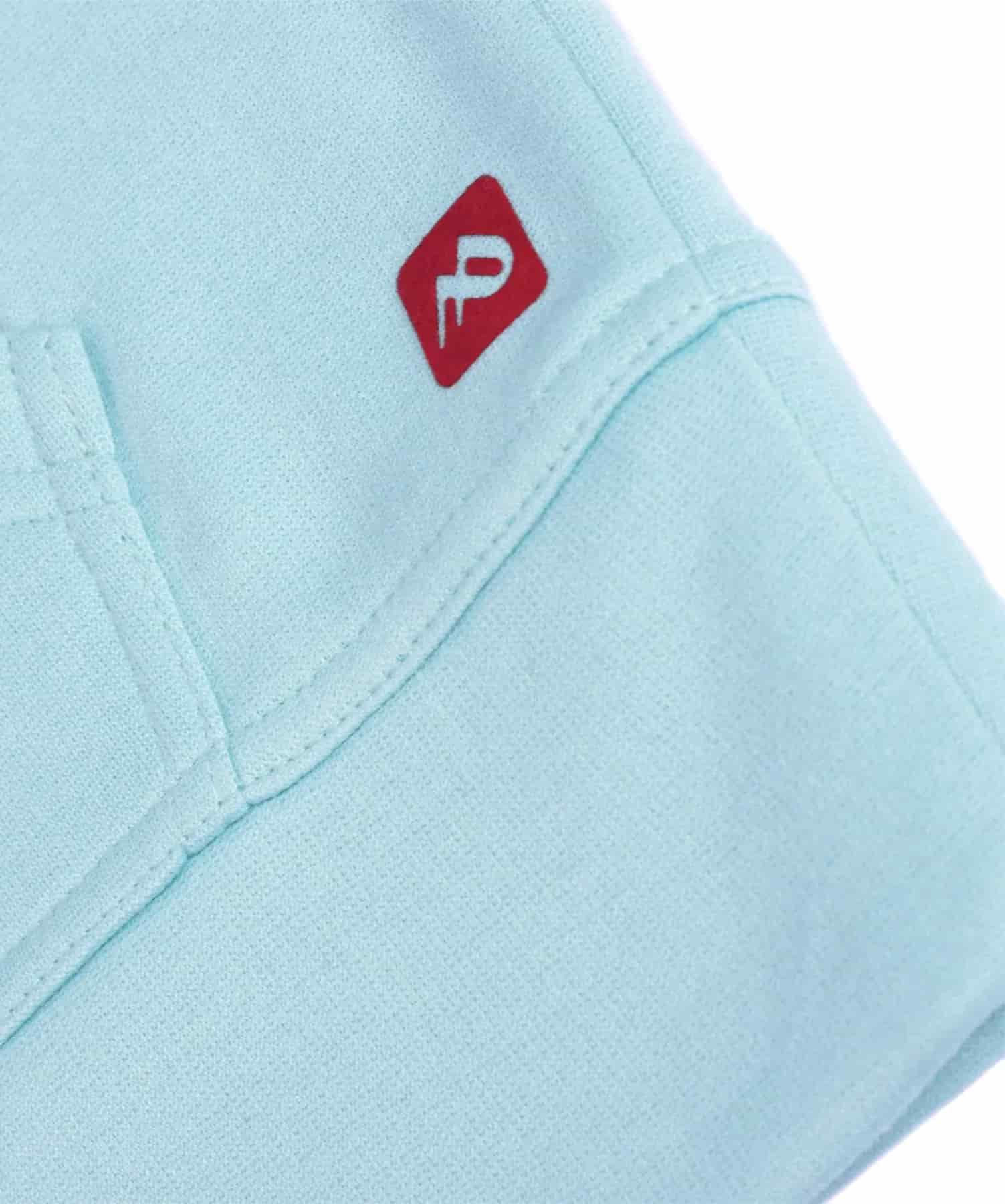 Buzo abierto con Capota Mujer Azul Celeste - miniatura 11