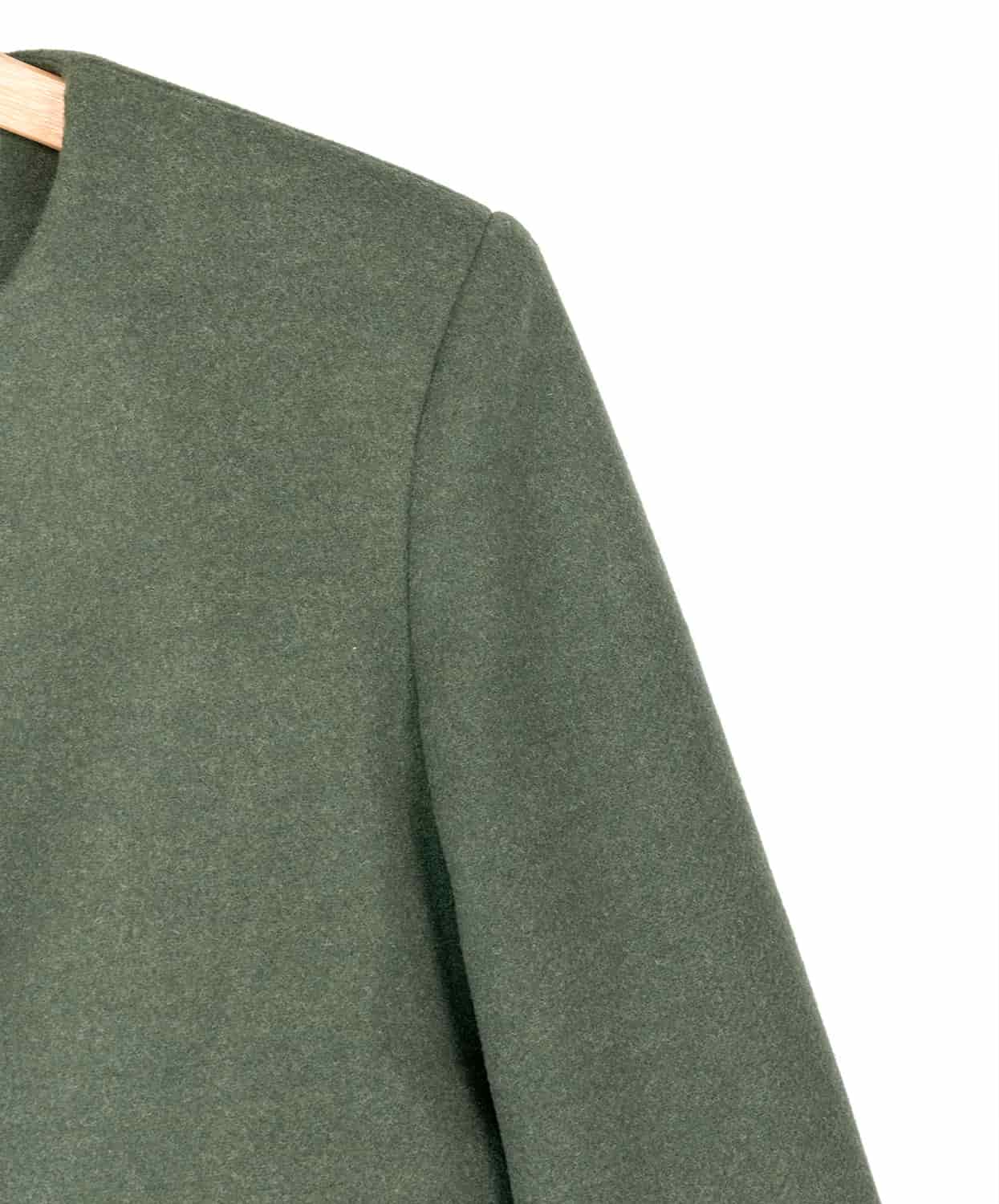 Chaqueta Cropped en Paño Verde Estocolmo - miniatura 7