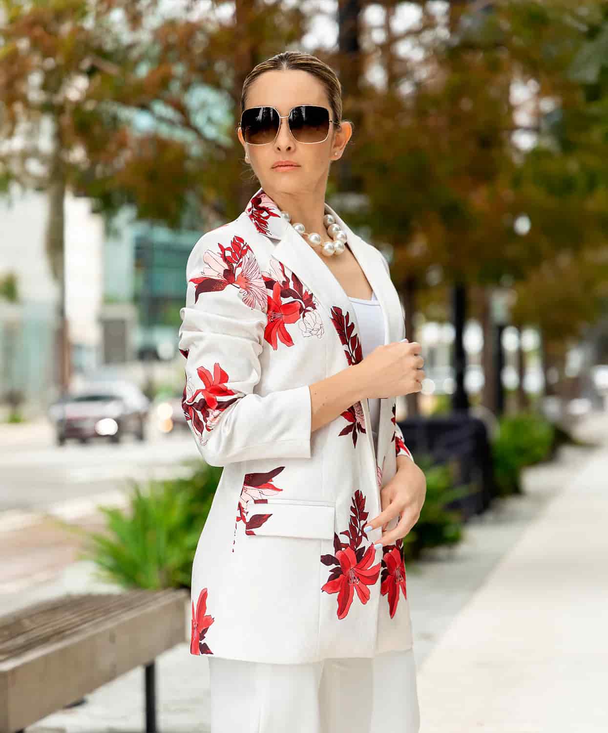 Blazer Flora Marfil Cayeno - miniatura 5