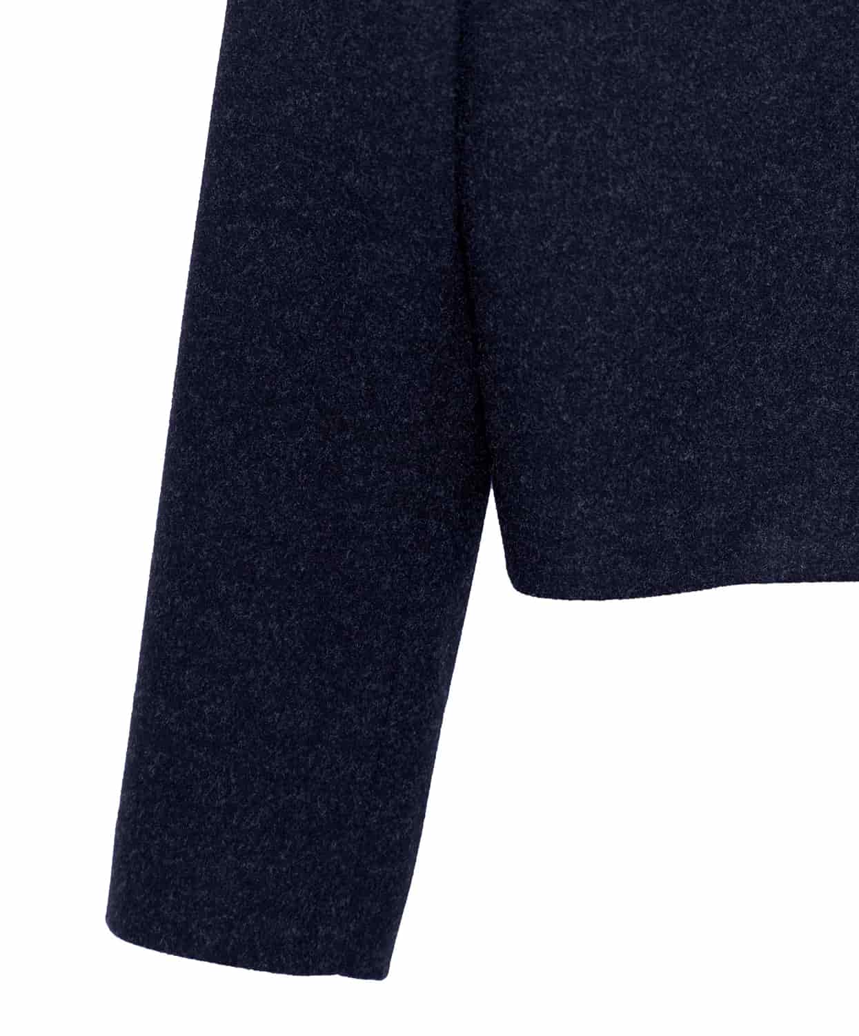 Chaqueta Cropped en Paño Azul Toronto - miniatura 7