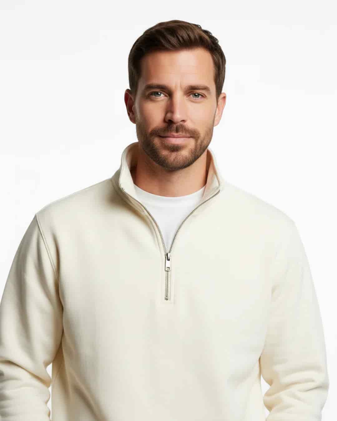 Buzo cuello alto hombre Marfil - miniatura 5