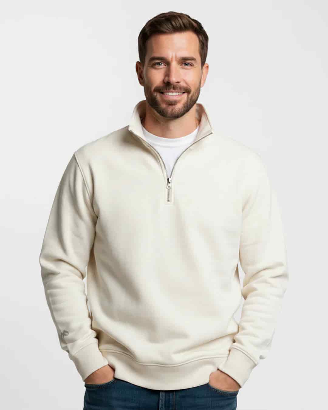 Buzo cuello alto hombre Marfil - miniatura 2