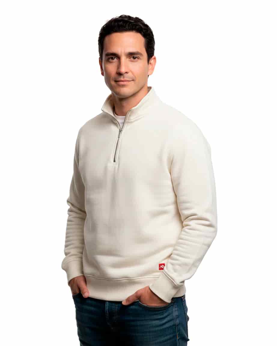 Buzo cuello alto hombre Marfil - miniatura 10