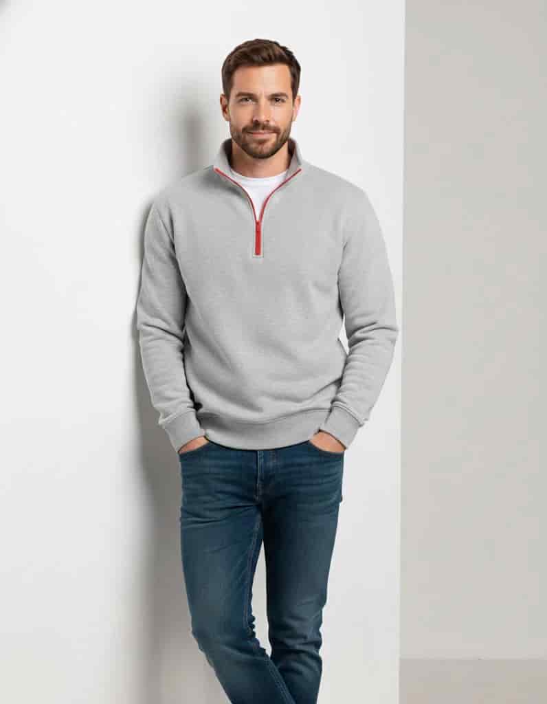 Buzo cuello alto Elite -  Gris Luna - miniatura 7