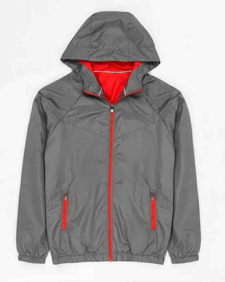 Chaqueta Cyclone Gris Con Cremallera Roja OUTLET - miniatura 3