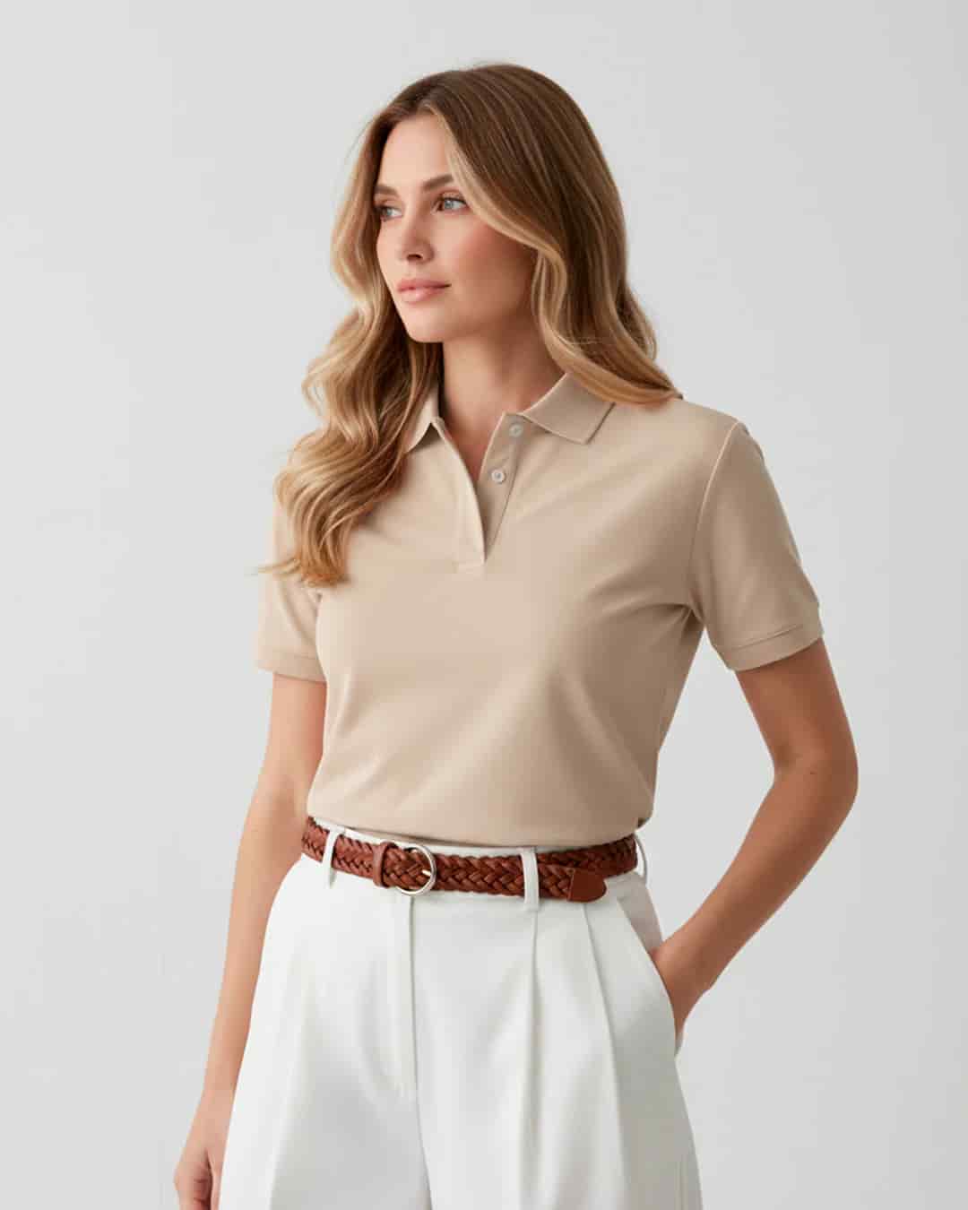 Pack de 2 Polos / Verde Pino + Beige Desert - miniatura 9