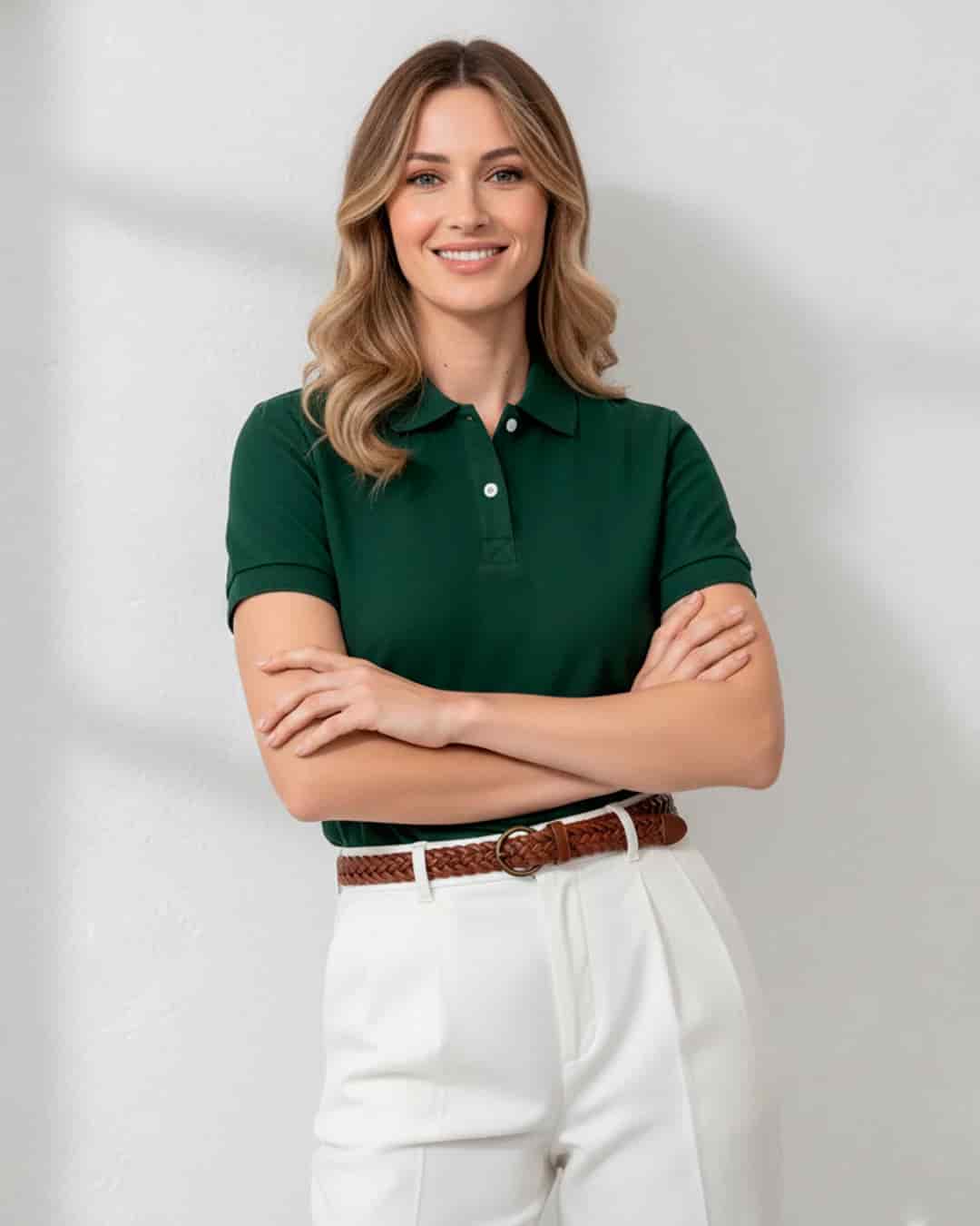 Pack de 2 Polos / Verde Pino + Beige Desert - miniatura 13