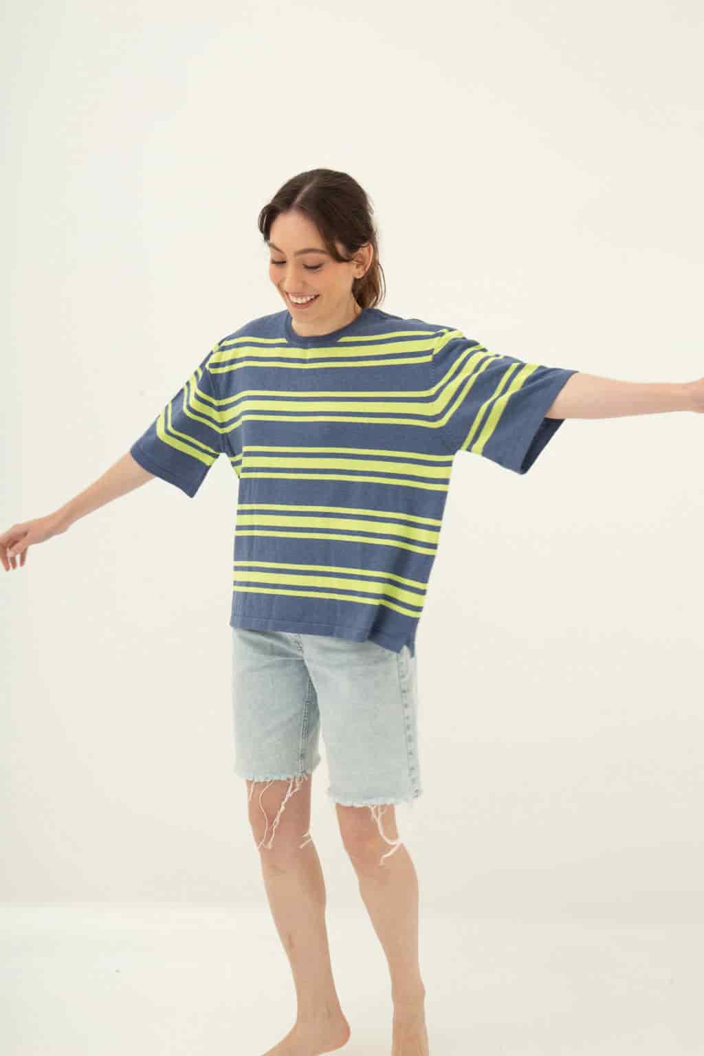 T-shirt Tejida Rayas Biche - miniatura 2