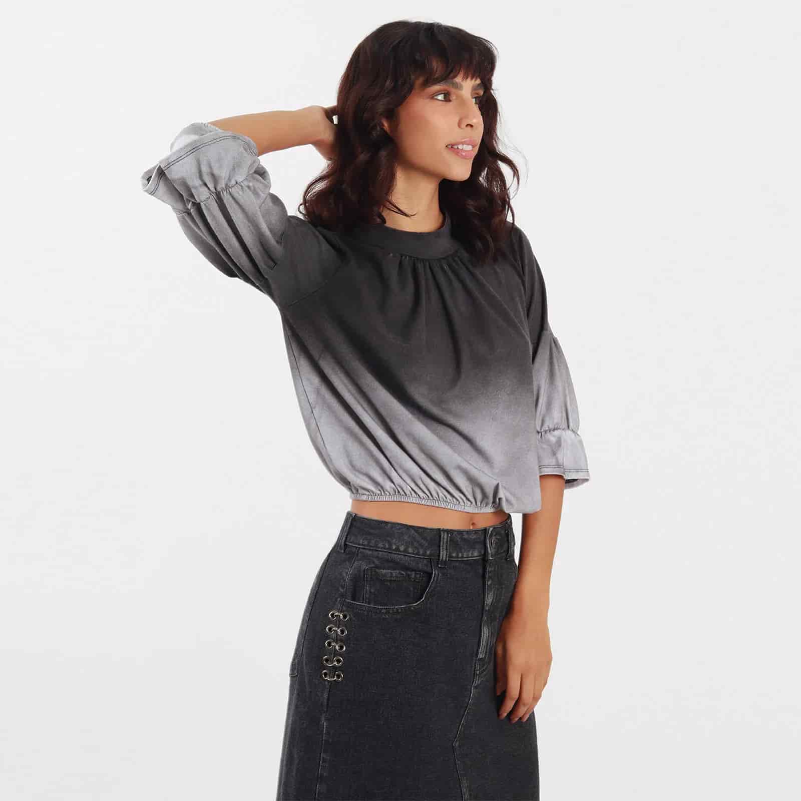 Blusa Cuello Redondo Manga 3cuartos - miniatura 22