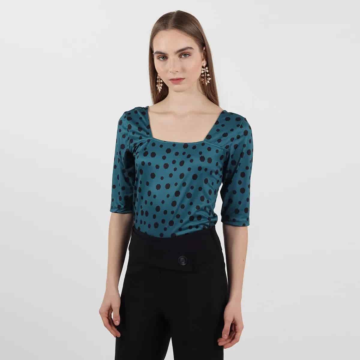 Camiseta cuello U manga 3cuartos - miniatura 5