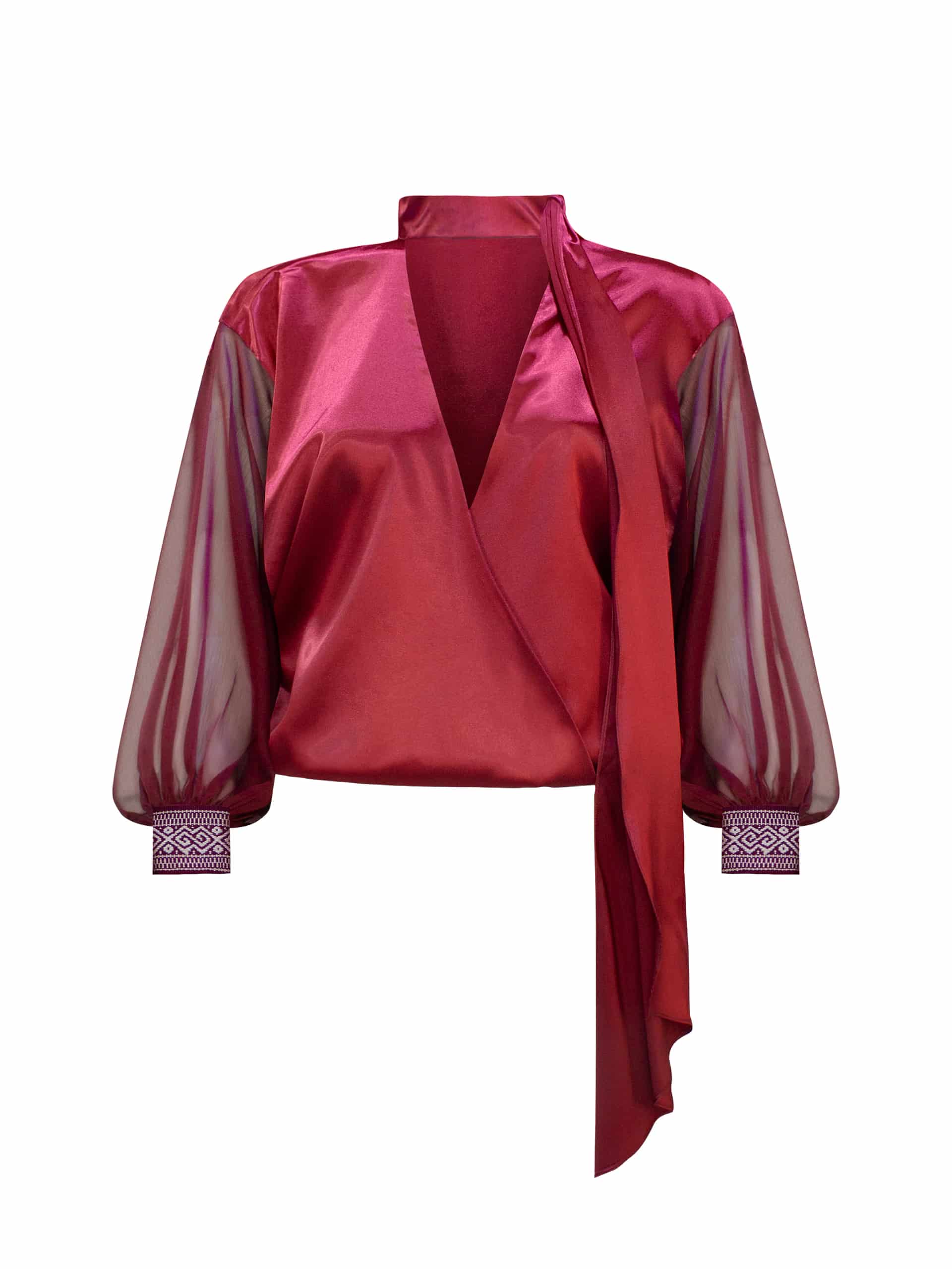 Blusa Chiffon Brisa DE Vino - miniatura 4