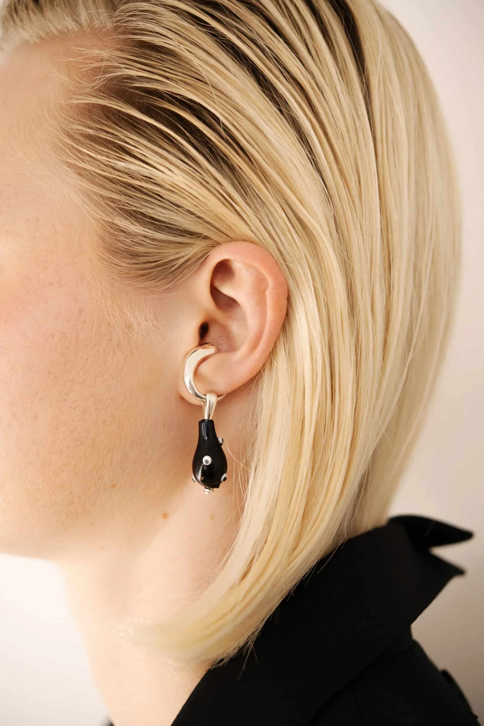 Karu Blue Ear cuff Gold - miniatura 2