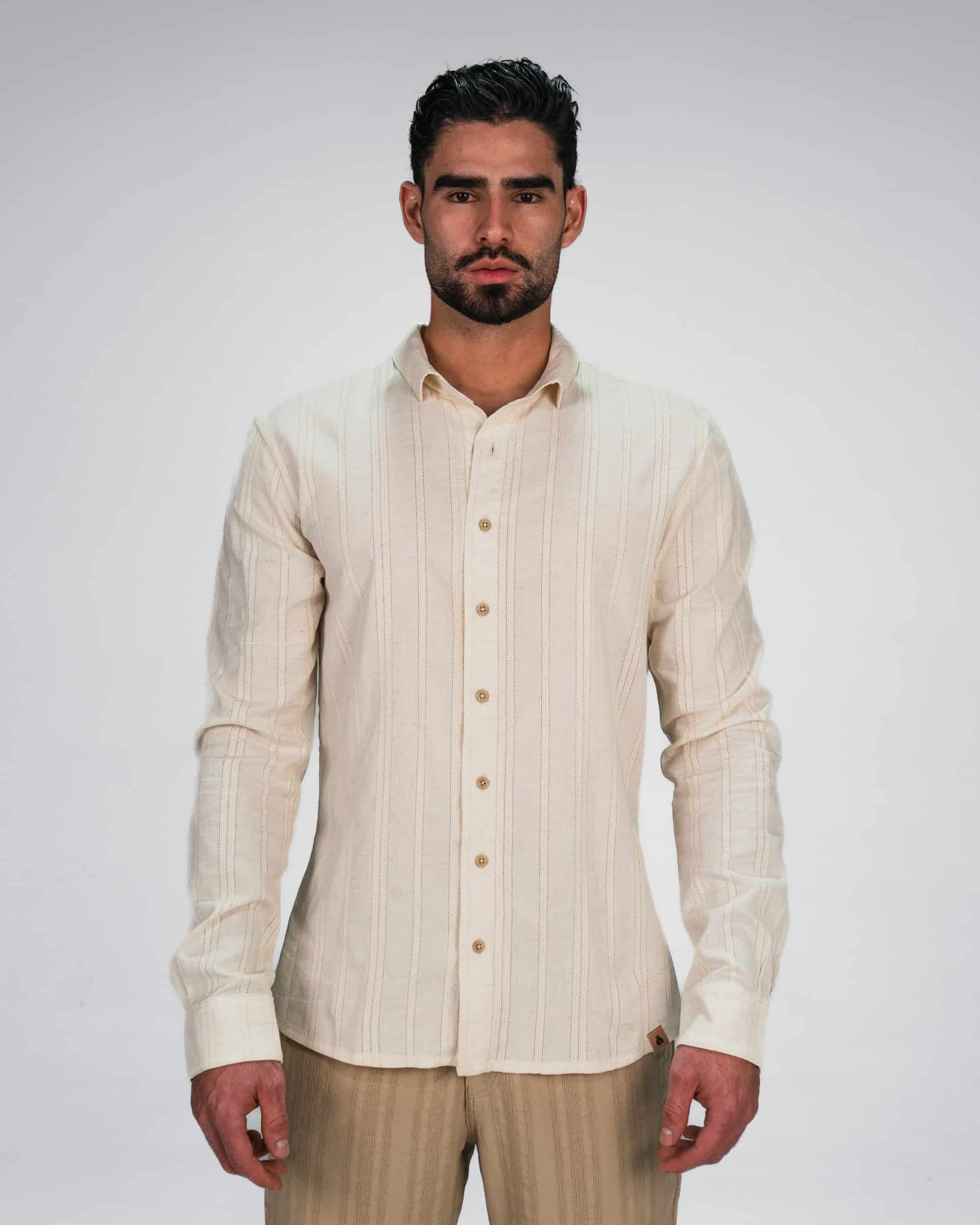 Camisa Artesana Beige - miniatura 5