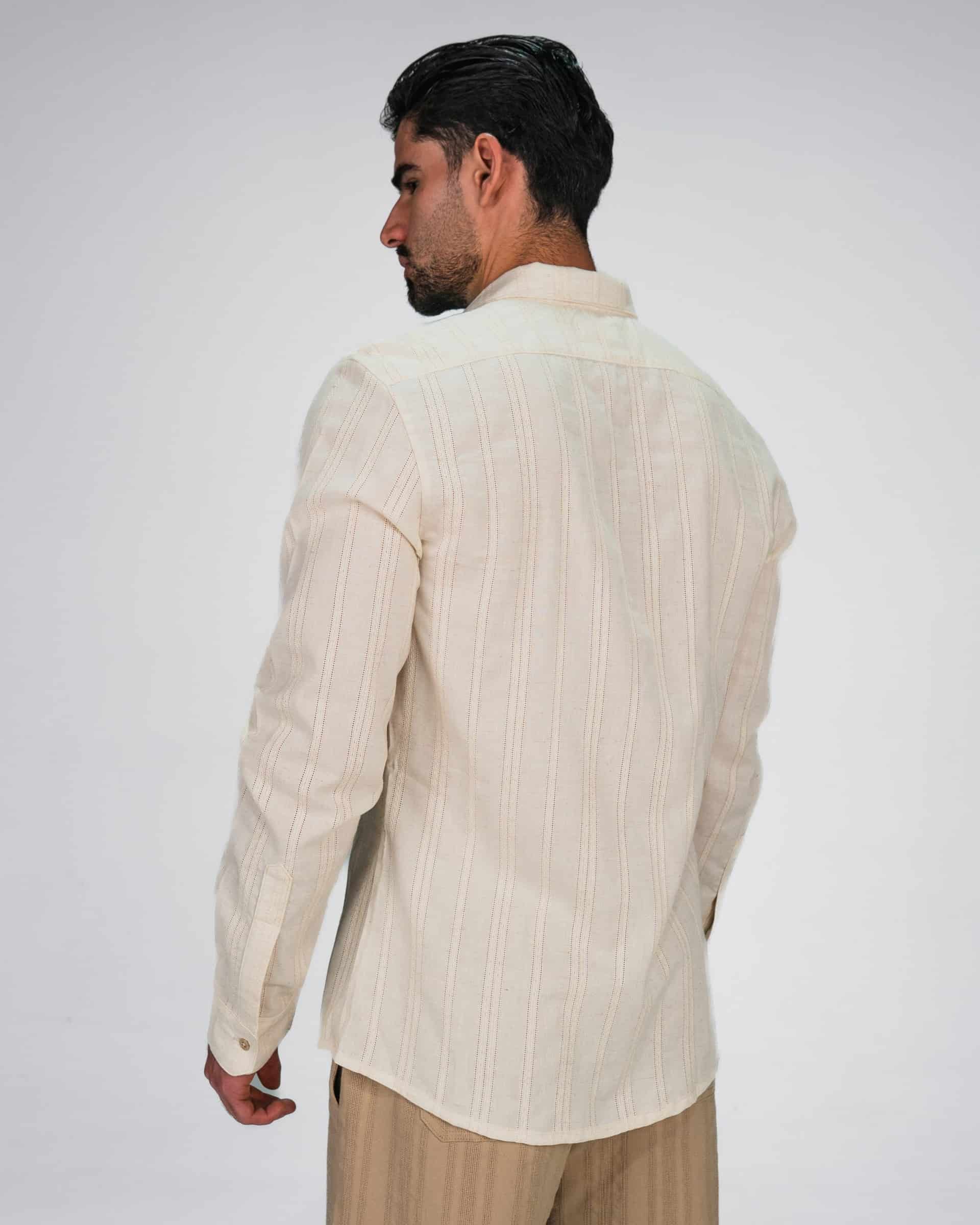 Camisa Artesana Beige - miniatura 6