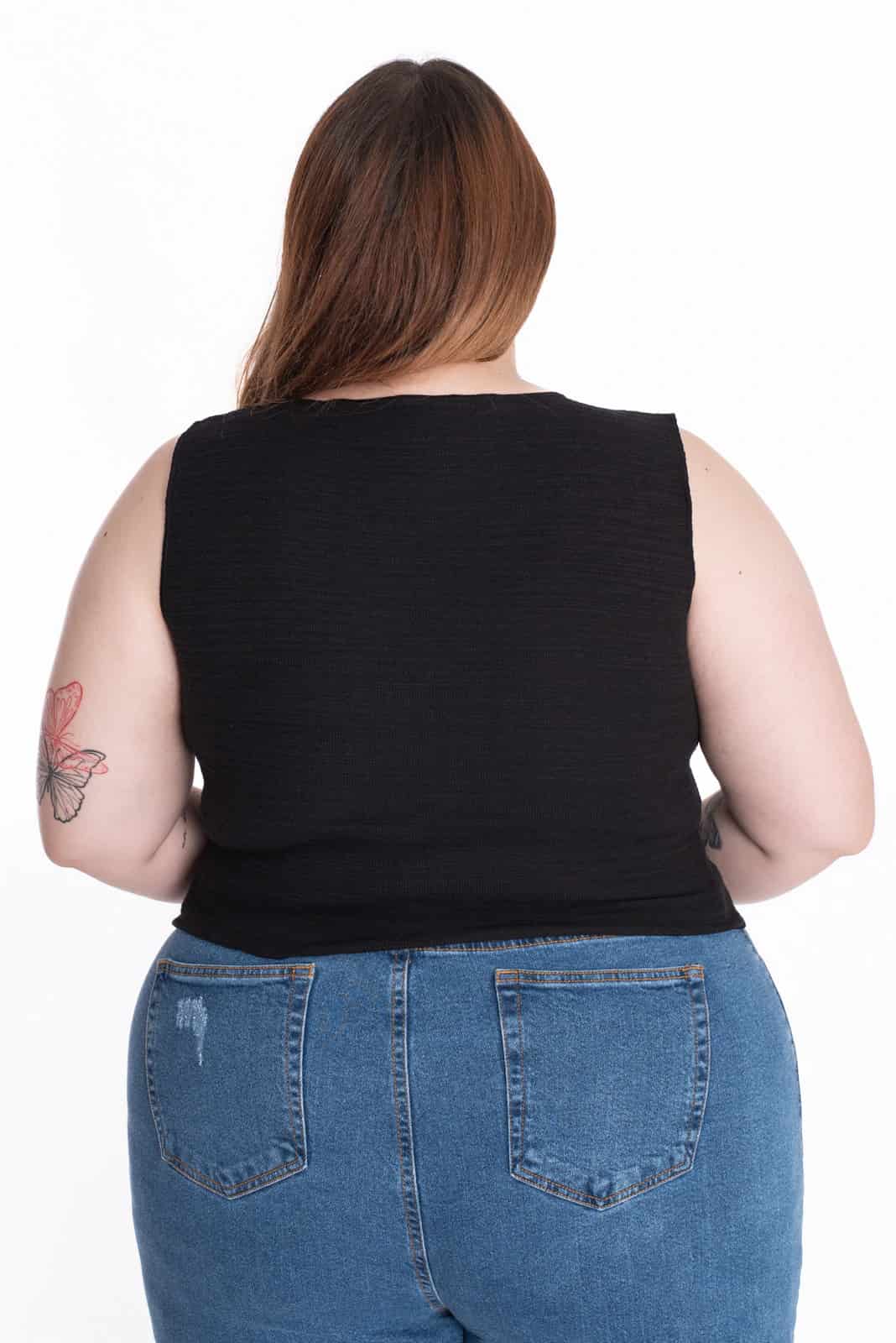 Crop Top Bonnie Negro - miniatura 6